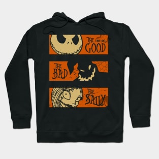 Spooky Halloween Old West Vintage Retro Parody Mashup Hoodie